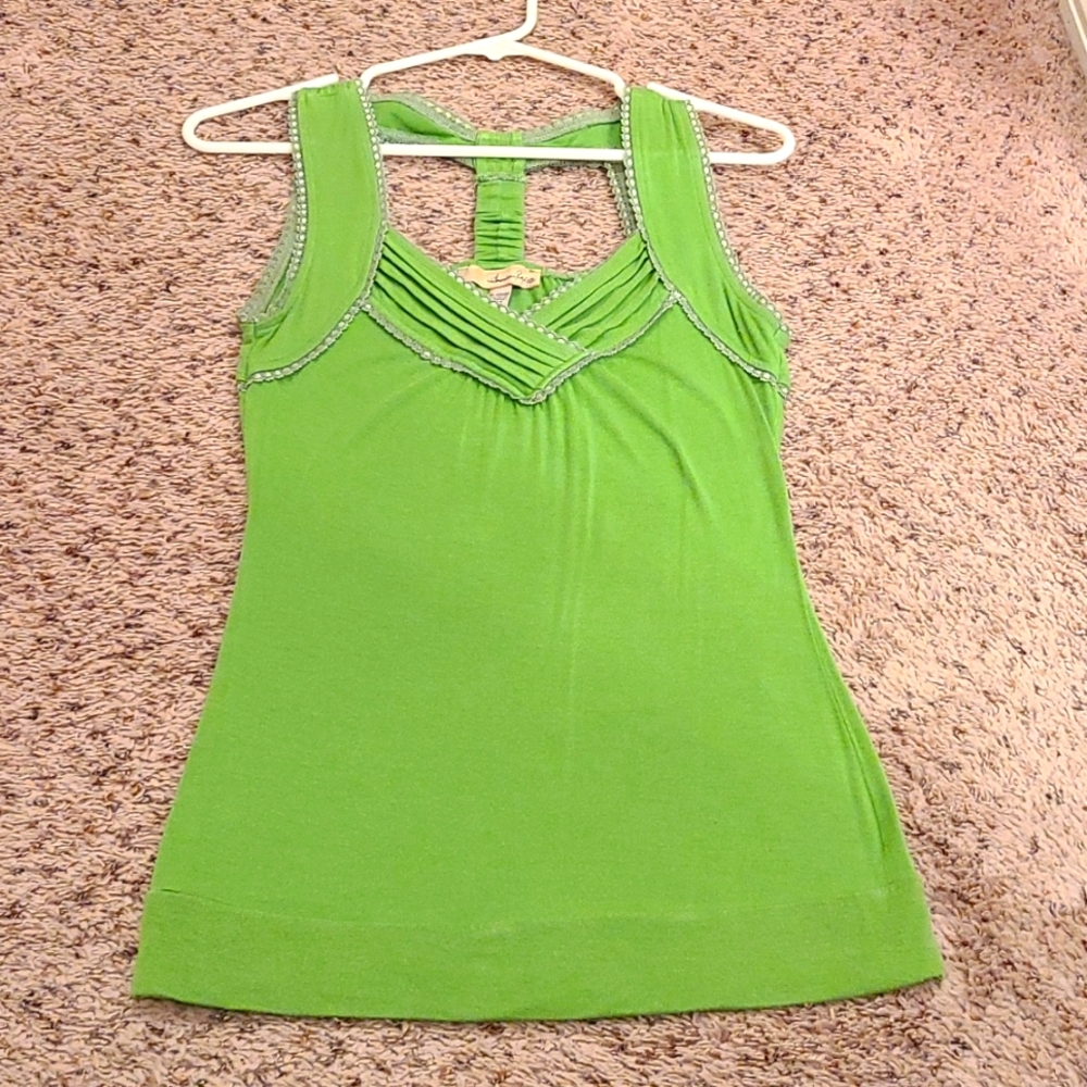 Green sleeveless top